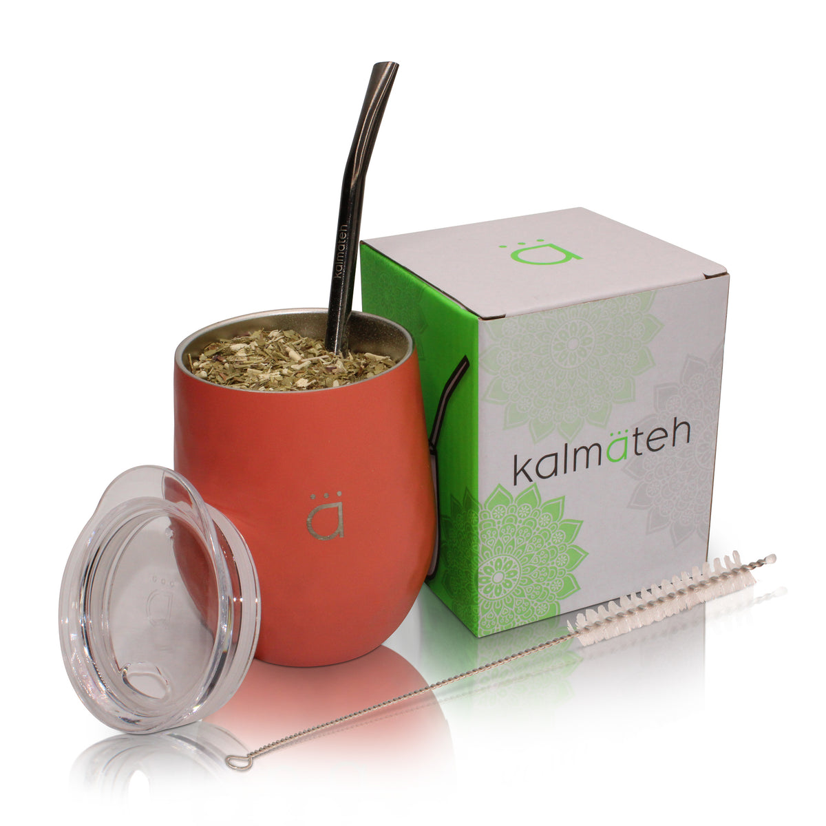 Kalmateh Yerba Mate Kit- Mate Gourd, Thermos, Yerba, Bombilla, Matera, Yerba Mate