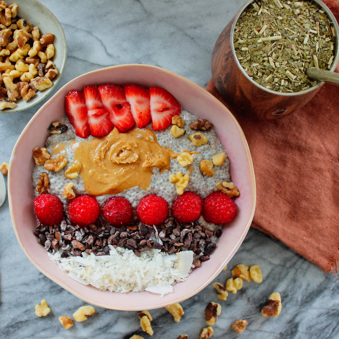 Energizing Yerba Mate Chia Pudding Recipe