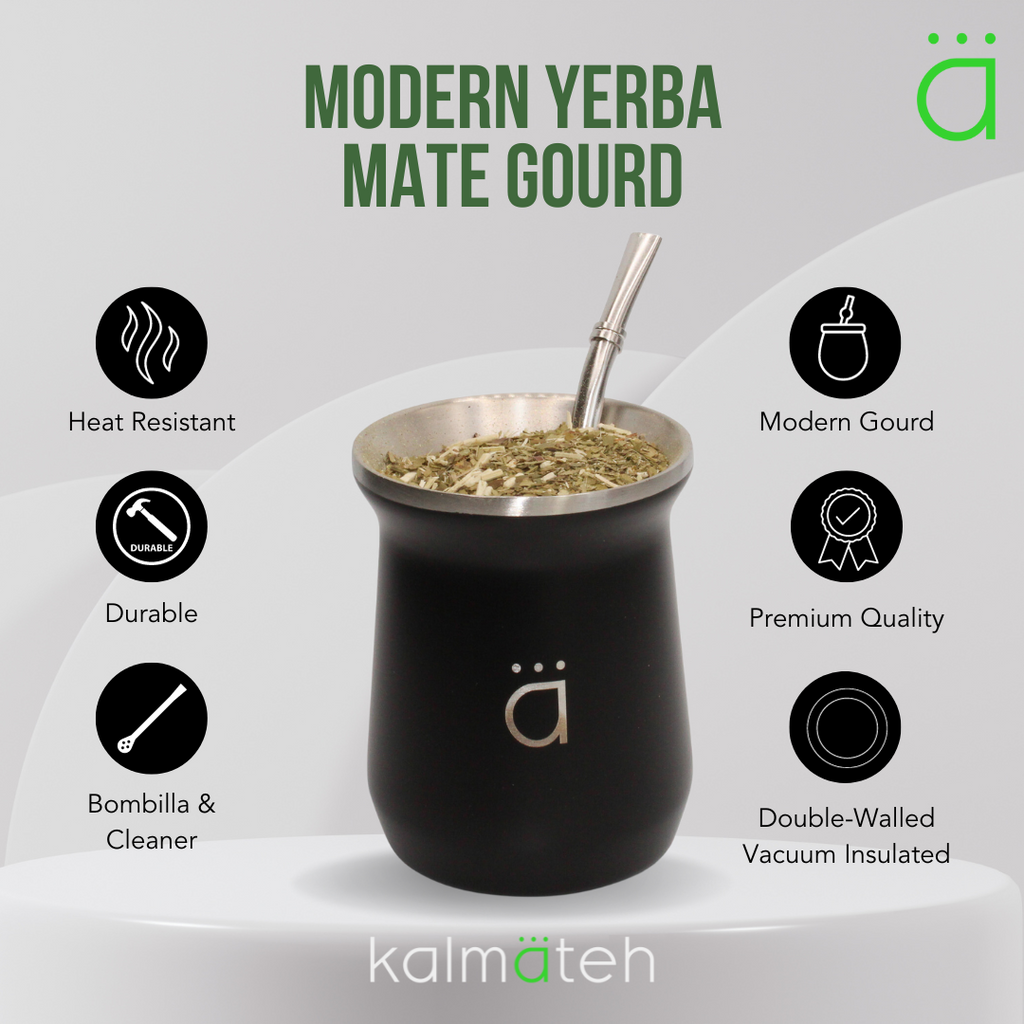 Modern Mate Gourd with Bombilla Straw and Cleaner (10 oz)