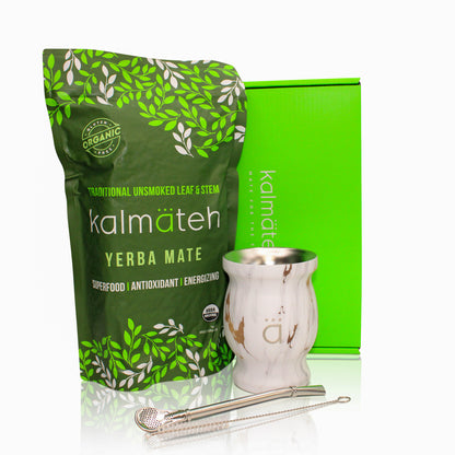 Gold Marble Traditional Yerba Mate Starter Set