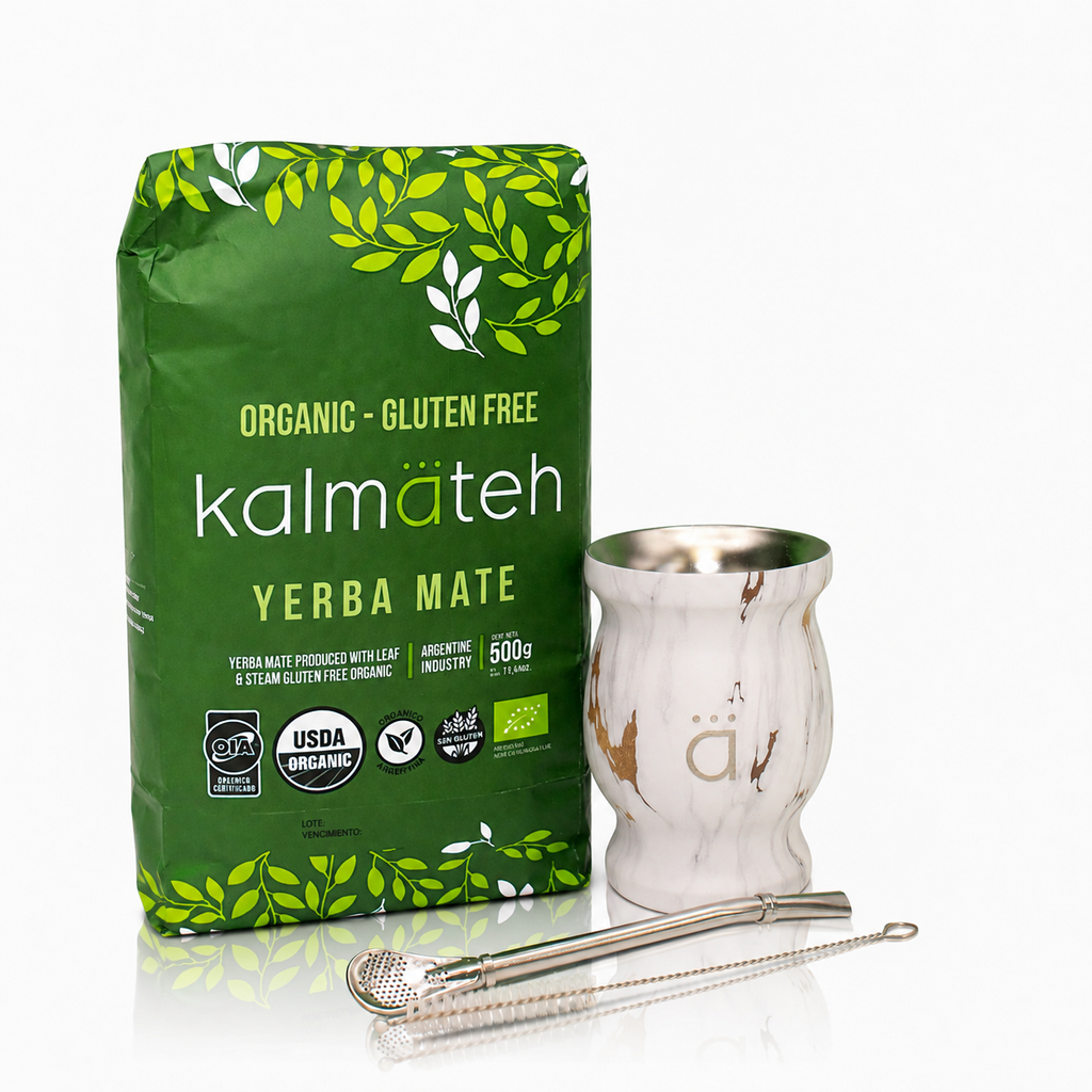 Gold Marble Traditional Yerba Mate Starter Set