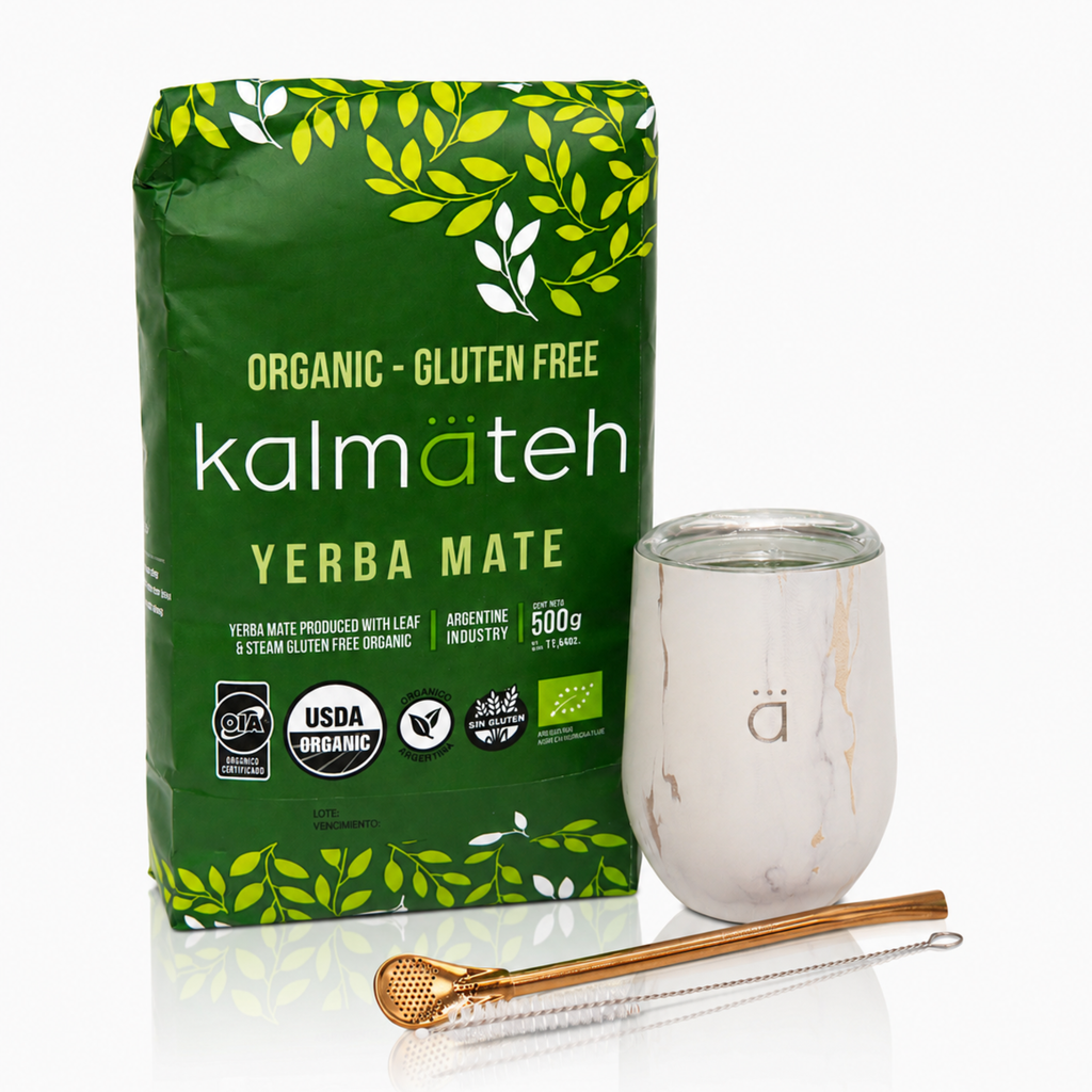 Gold Marble XL Yerba Mate Starter Set