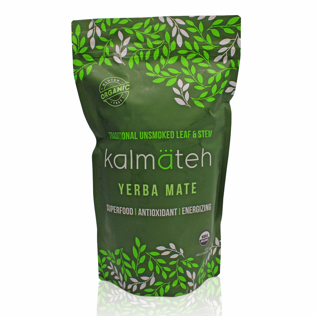 Organic Yerba Mate by Kalmateh - 1 lb. Traditional Unsmoked