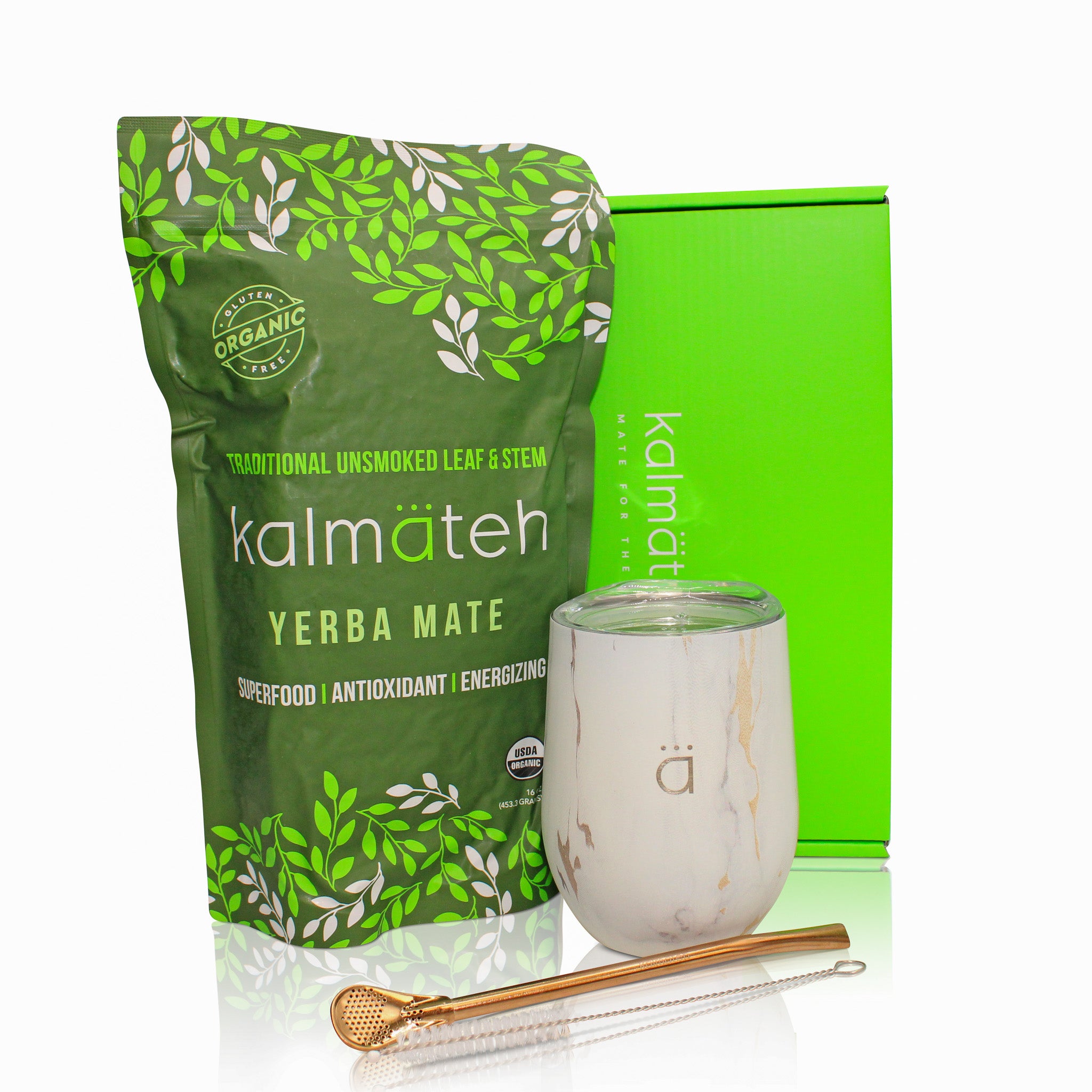 Gold Marble XL Yerba Mate Starter Set