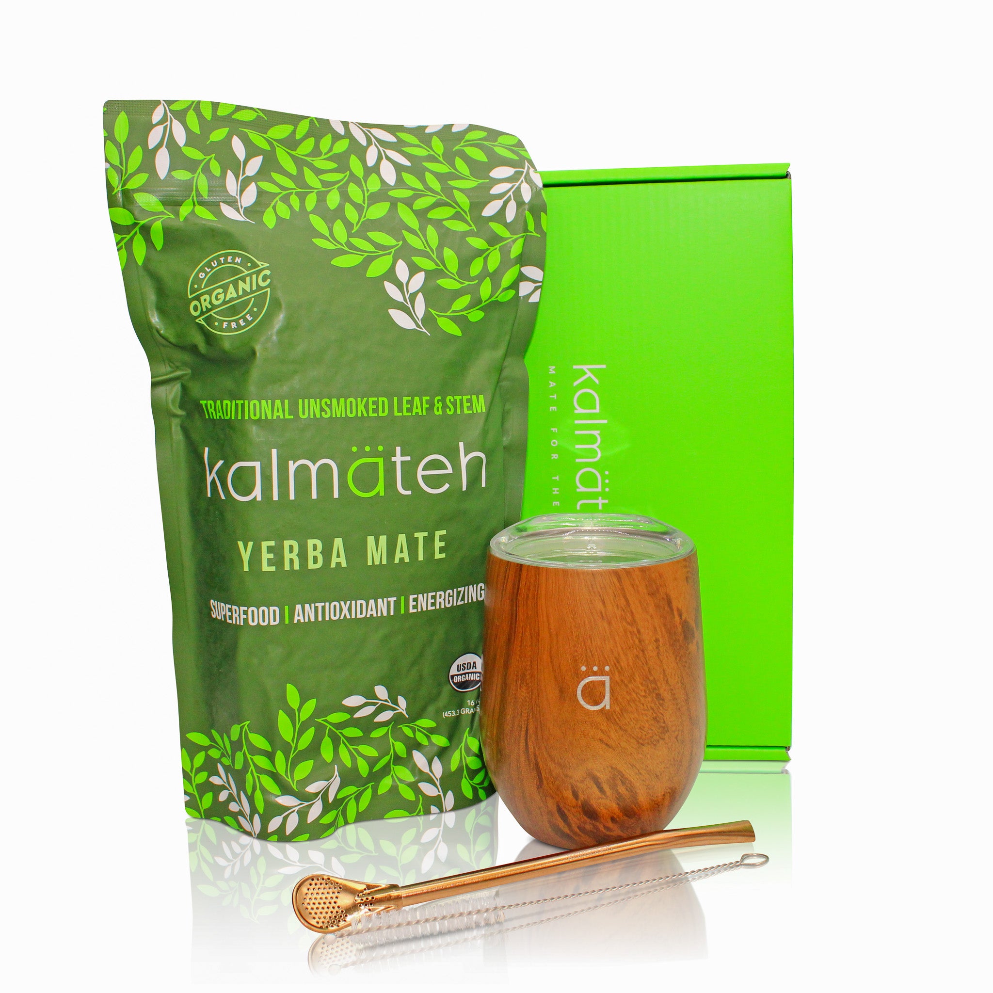 Wood XL Yerba Mate Starter Set