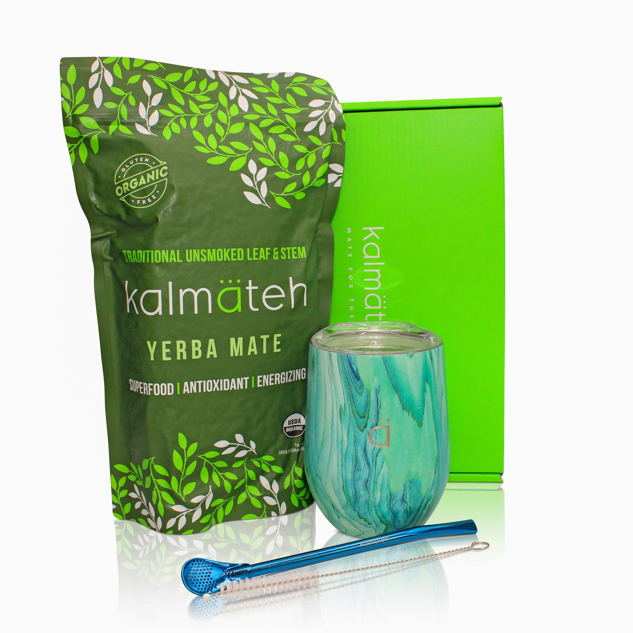 Juego de iniciación para yerba mate XL color turquesa