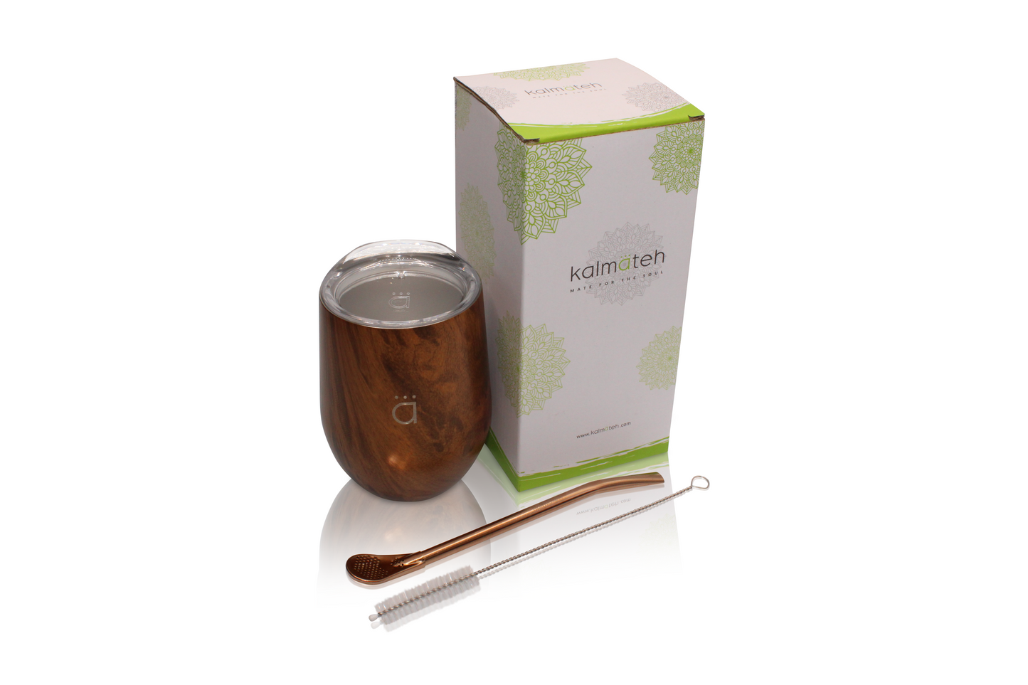 Wood XL Yerba Mate Gourd 12oz with Bombilla