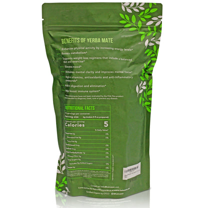 Organic Yerba Mate by Kalmateh - 1 lb. Traditional Unsmoked