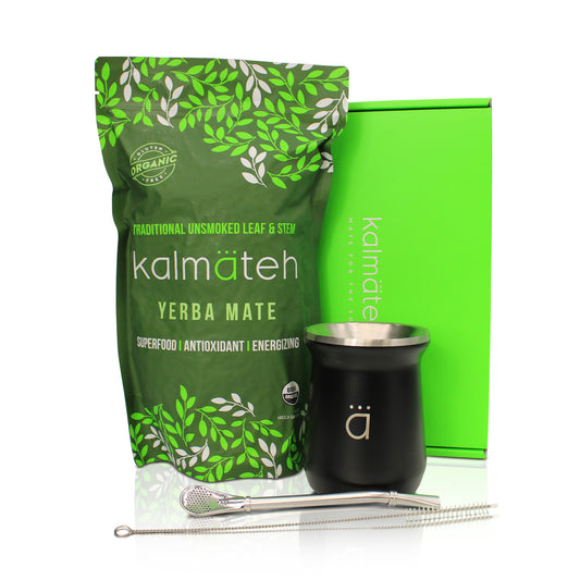 Matte Black Modern Yerba Mate Starter Set