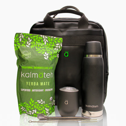 Complete Matte Black Yerba Mate Set