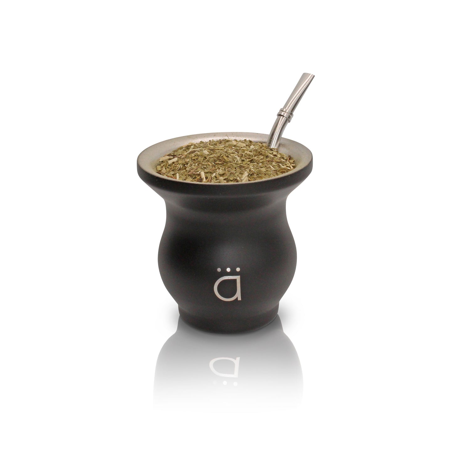 Matte Black Elegant Yerba Mate Starter Set- 9 oz