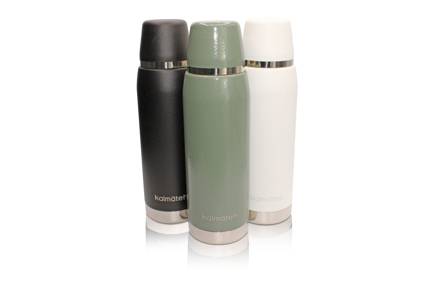 Sport Thermos (760ml)- White, Matte Black & Camo Green