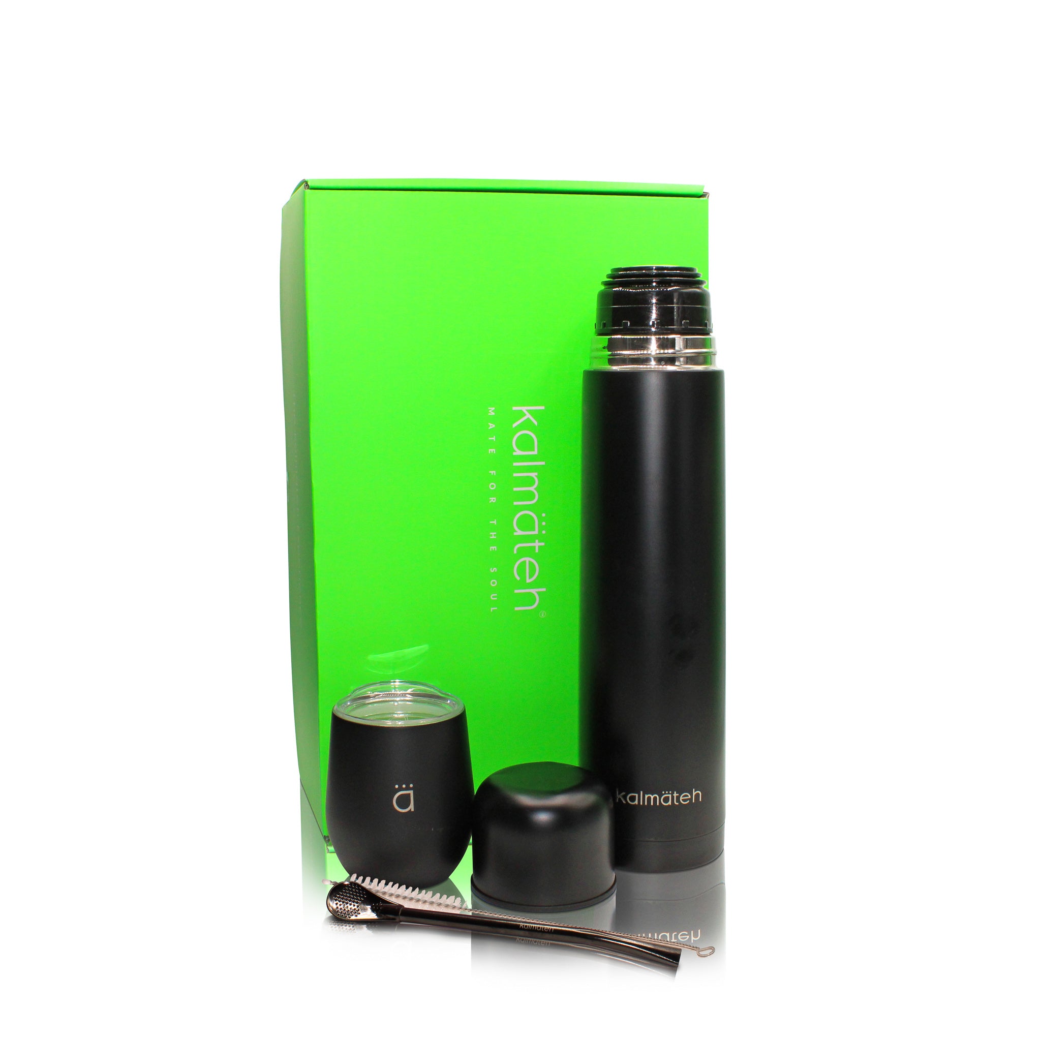 Matte Black Classic Yerba Mate Large Set