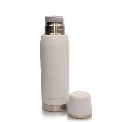 Marble Petite Gourd and White Sport Thermos Set