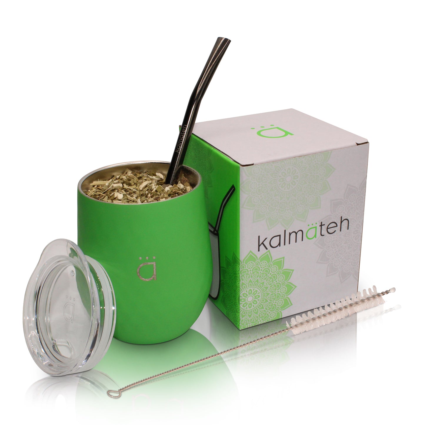 Neon Green Yerba Mate Set