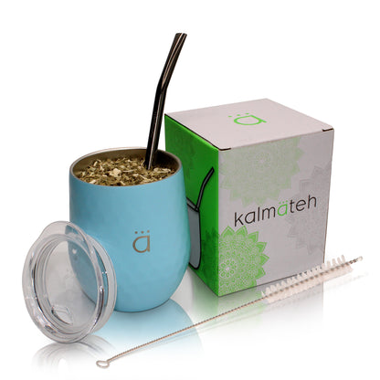 Pastel Blue Complete Matera Yerba Mate Set