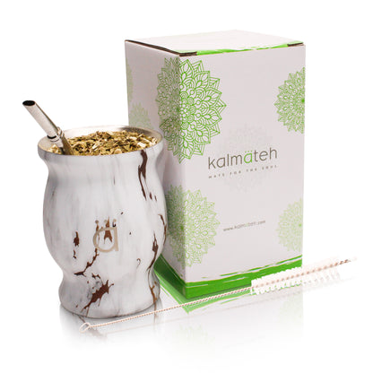 Gold Marble Traditional Yerba Mate Starter Set