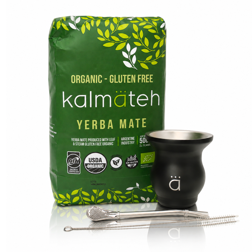 Matte Black Elegant Yerba Mate Starter Set