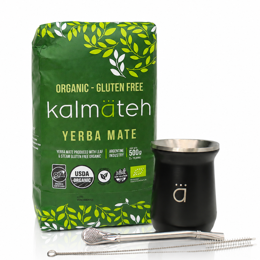 Matte Black Modern Yerba Mate Starter Set