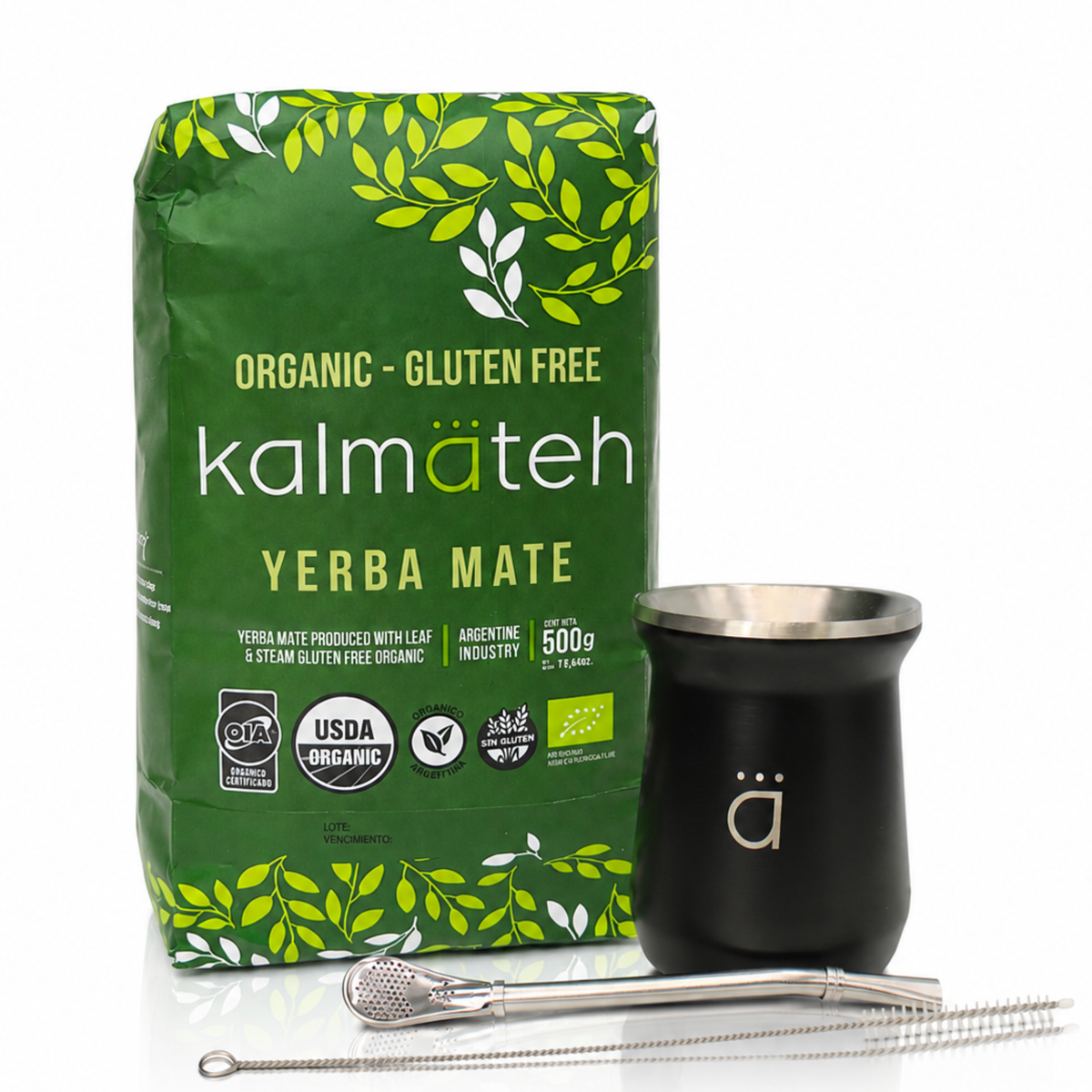 Matte Black Modern Yerba Mate Starter Set