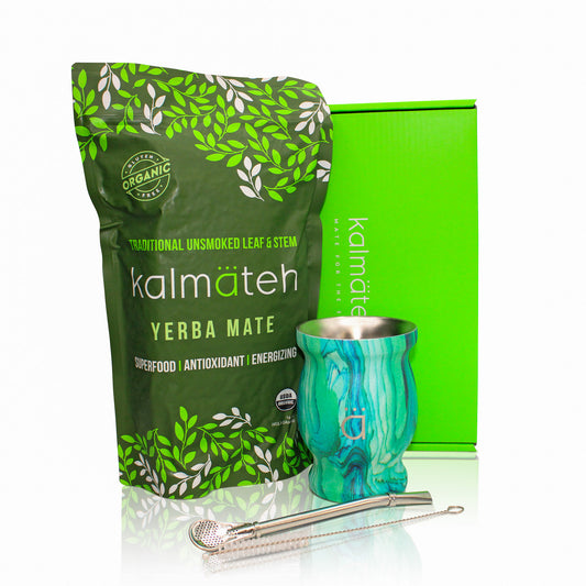 Turquoise Traditional Yerba Mate Starter Set