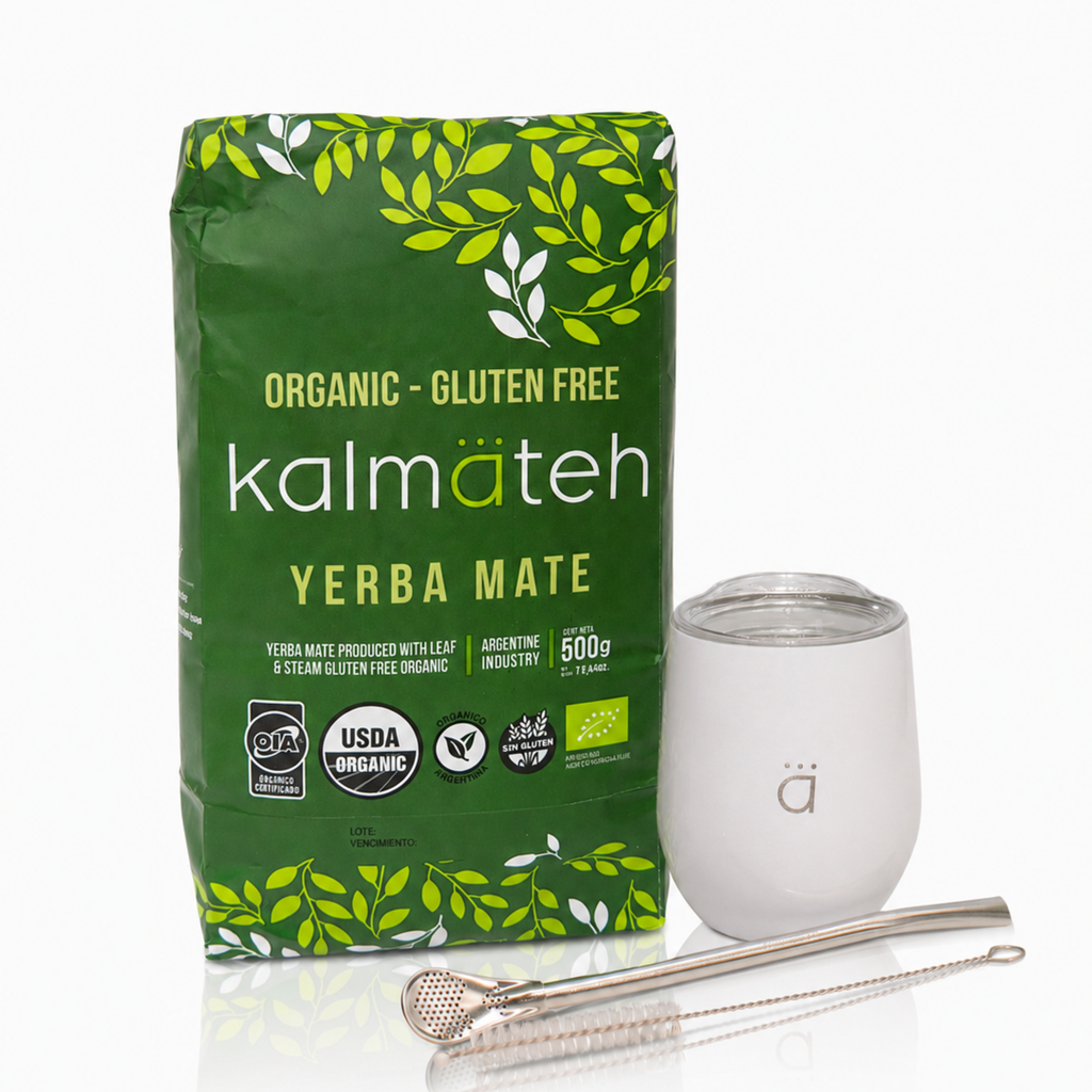 Juego de iniciación para yerba mate clásica blanca