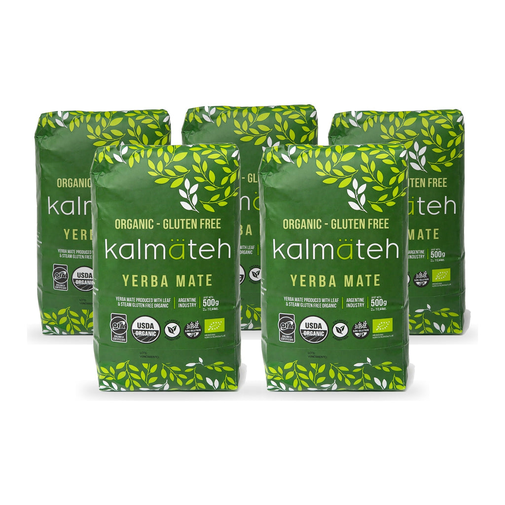 Organic Yerba Mate by Kalmateh - 5 Pack