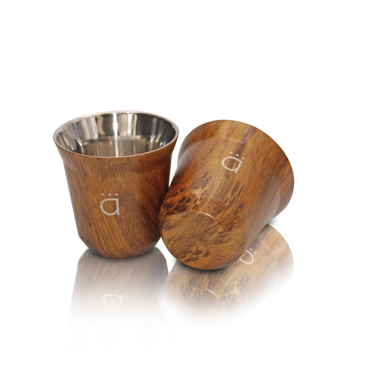 Wood Espresso Coffee Cups (Set of 4)- 2.7oz