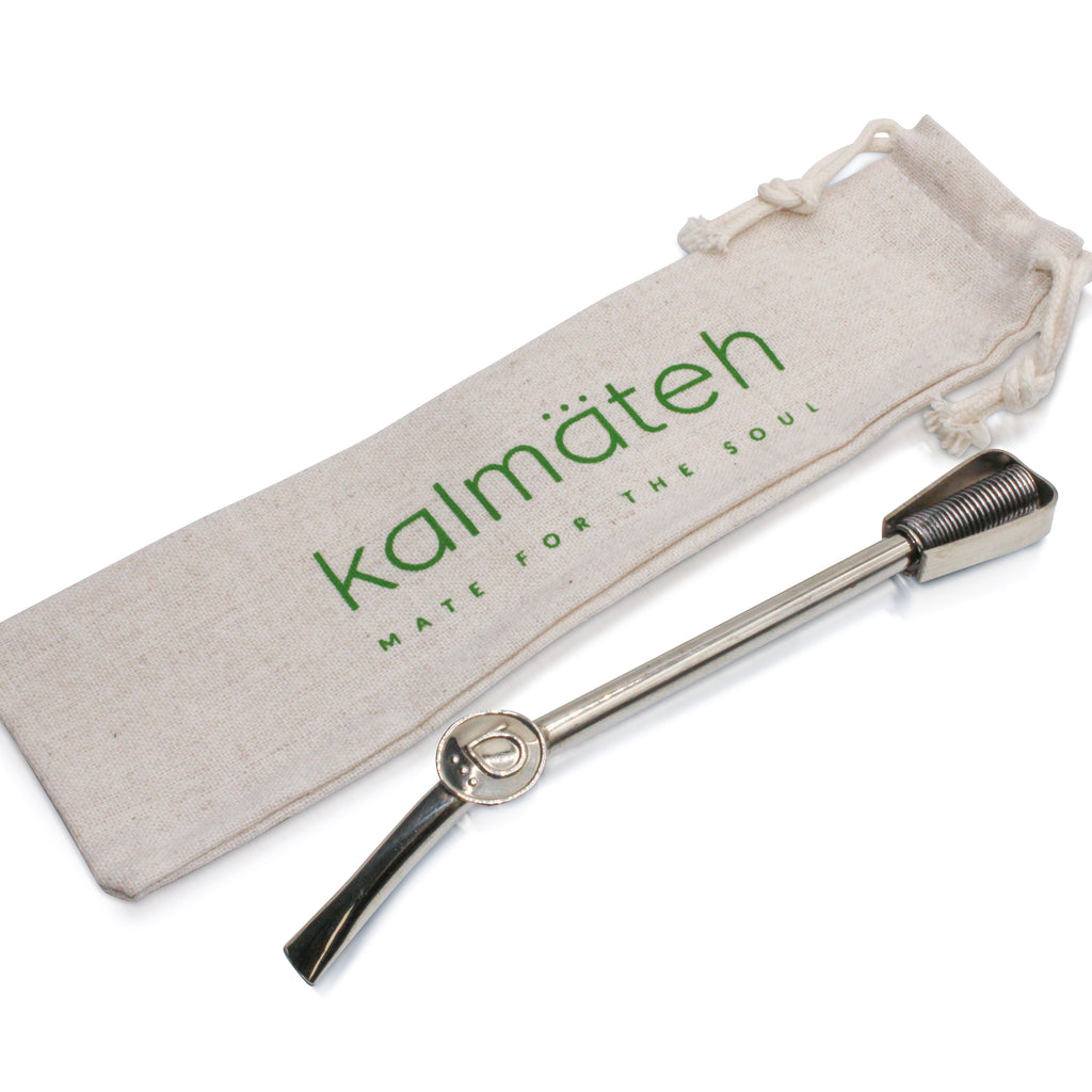 Black Leather Traditional Imperial Mate Gourd with Alpaca Bombilla