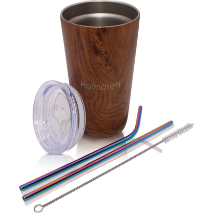 Wood Travel Tumblers Set