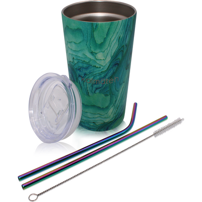 Turquoise Travel Tumbler (with 2 Straws)