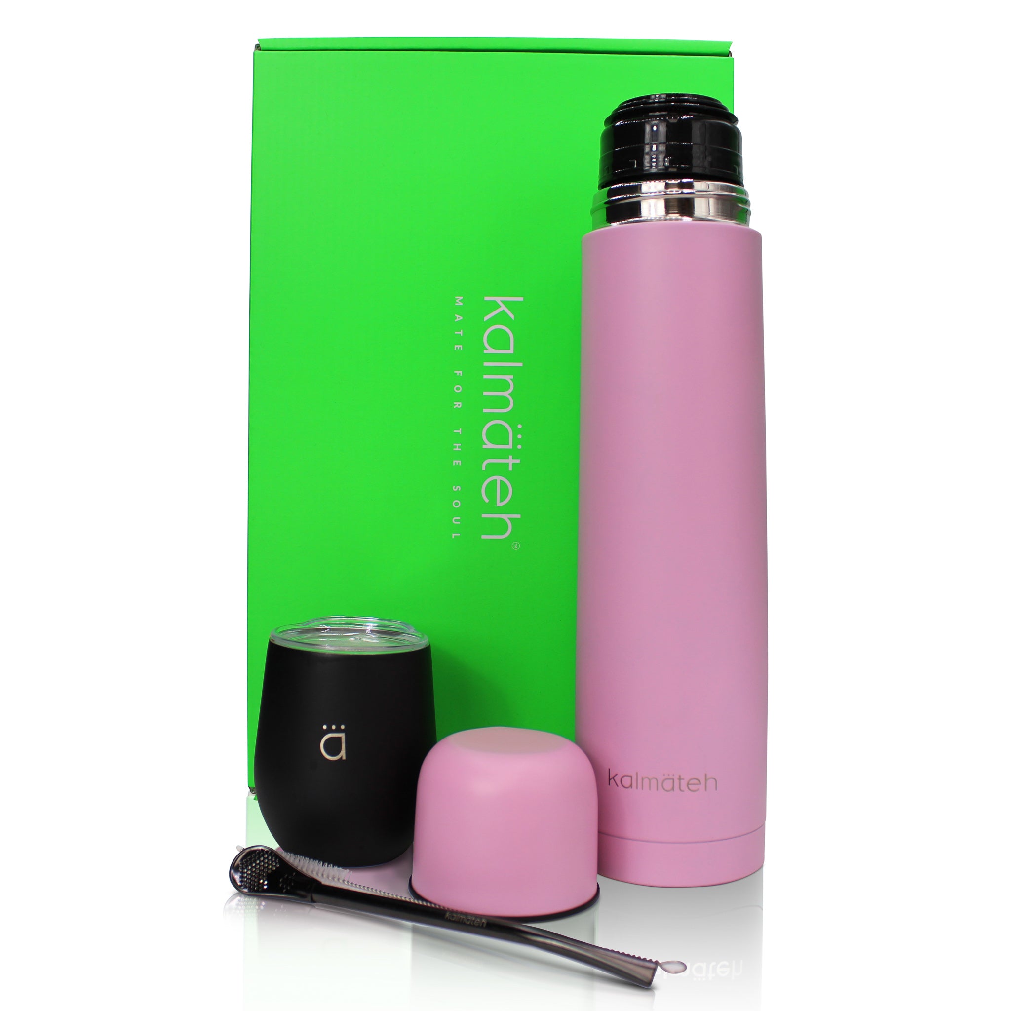Pink & Black Classic Yerba Mate Large Set