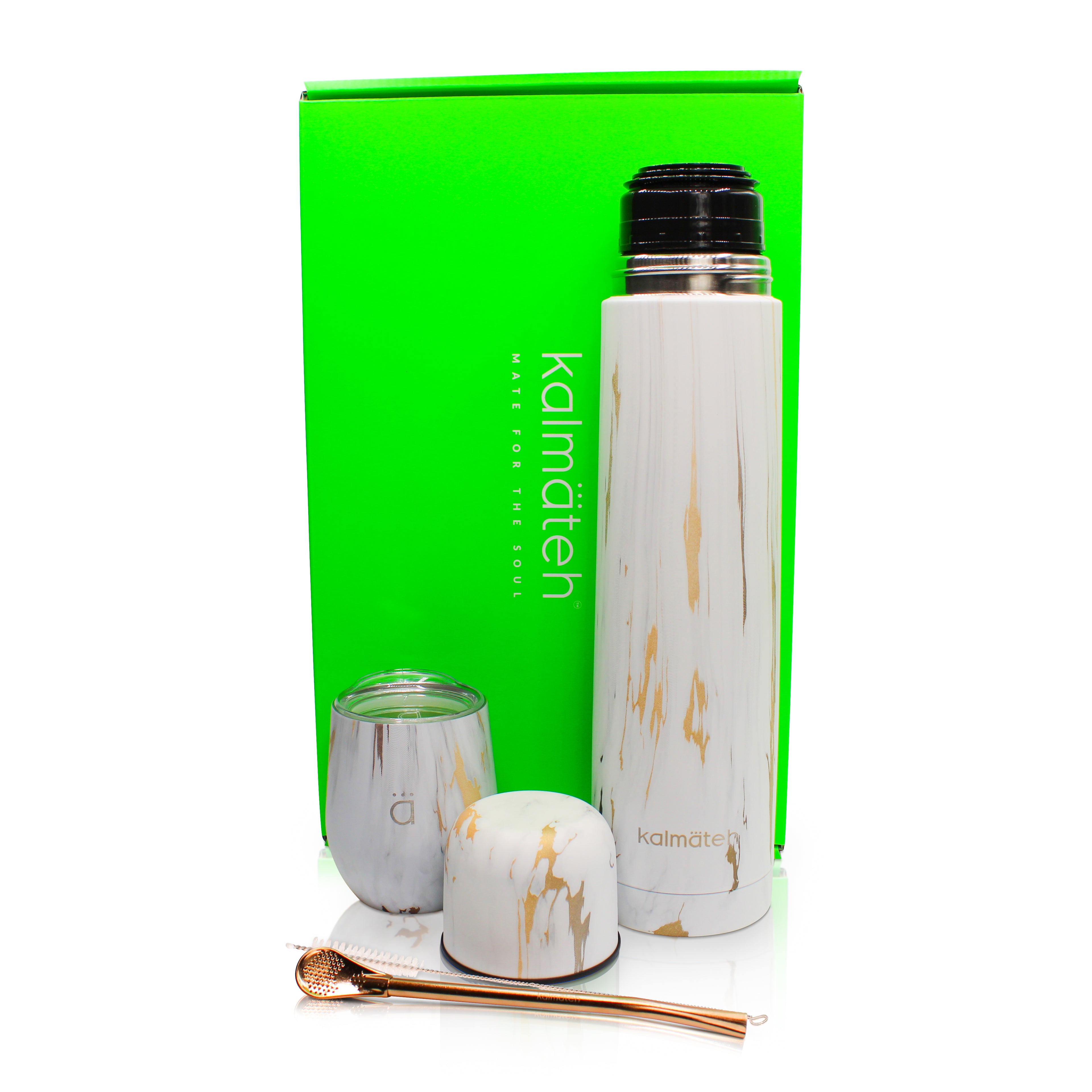 Gold Marble Classic Yerba Mate Large Set