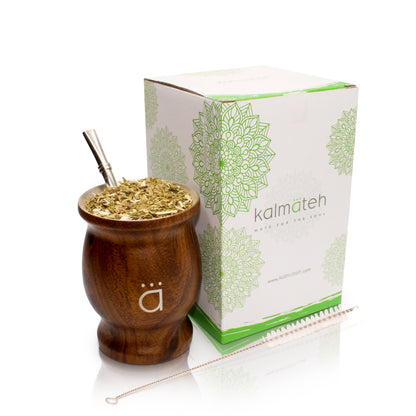 Wood Traditional Travel Size Yerba Mate Set