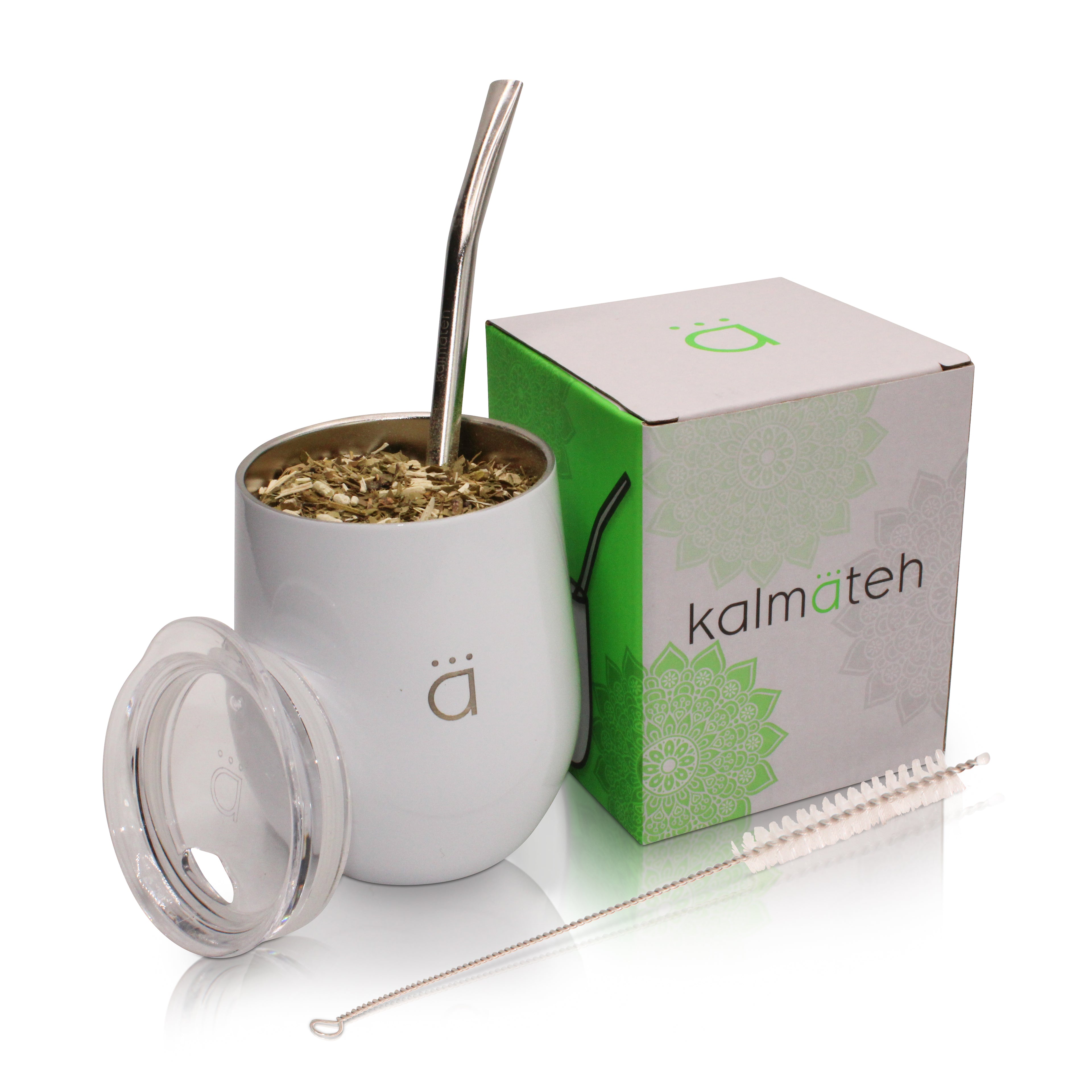 White Complete Yerba Mate Set