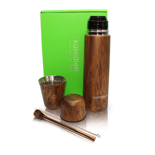 Wood Petite Travel Size Yerba Mate Set