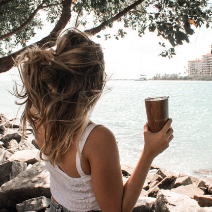 Wood Travel Tumbler (with 2 Straws)