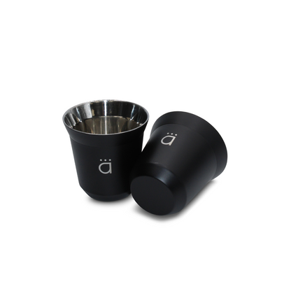 Matte Black Espresso Coffee Cups (Set of 4)- 2.7oz